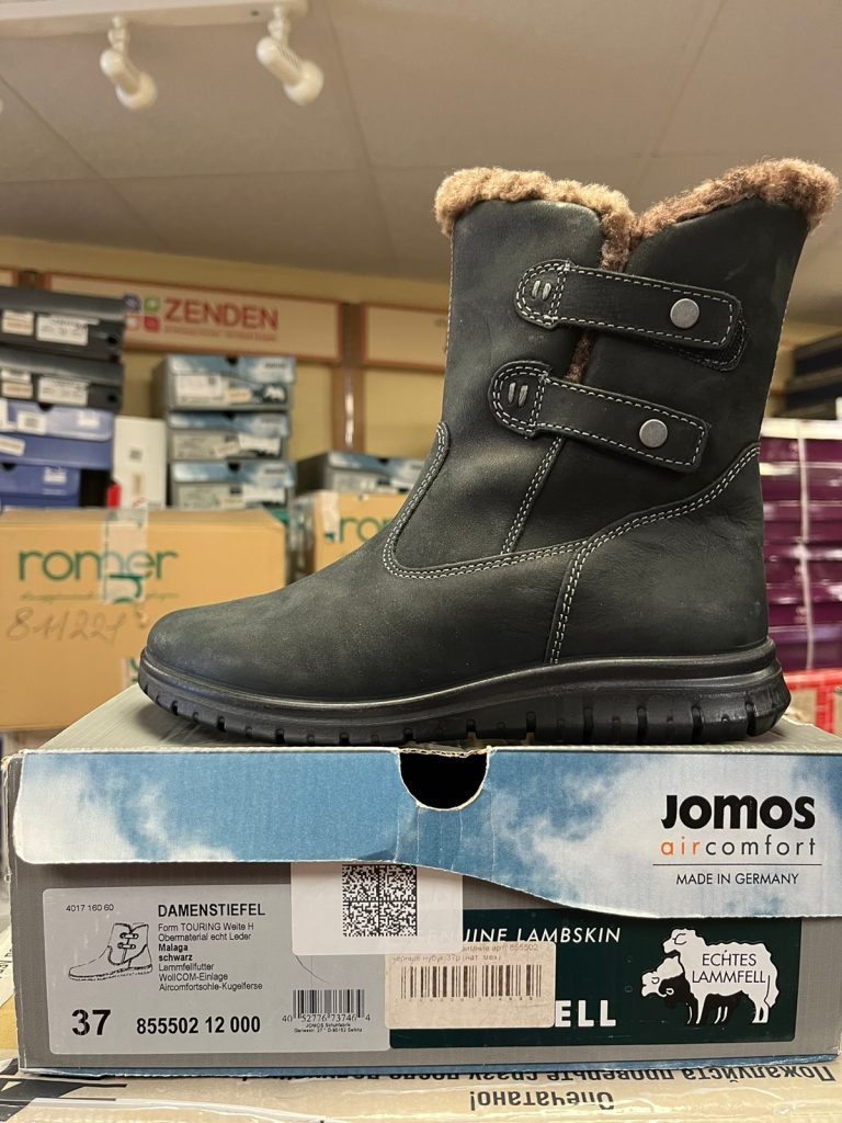 JOMOS П/Сапоги зимние арт.855502-12000 нат.нубук, черный, 2 липы, нат.мех